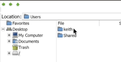 MetaTrader folder window showing the Mac user folder